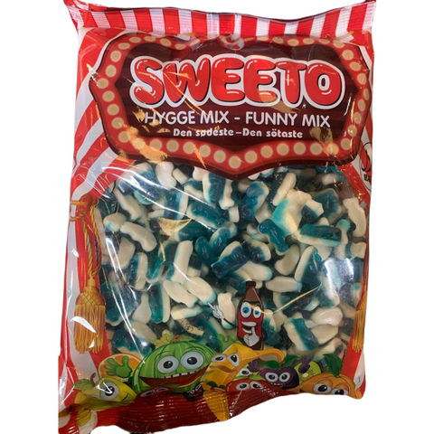 Jelly Blue And White Mixed Mini Dolphins 1kg Sharebag