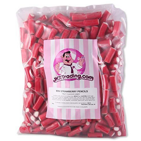 Mini Strawberry Pencils 1kg Value Bag