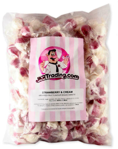 Strawberry And Cream 1kg Share Bag