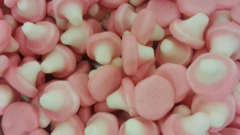 mushrooms by kingsway fruit flavour jelly foam sweets from 100gram - JKR Trading