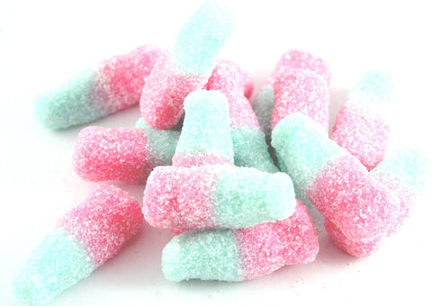 Fizzy Bubblegum Bottles Mini Fizzy Blue Bottles From 100Grams - JKR Trading