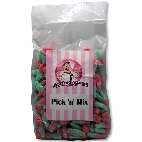 Mini Fizzy Blues Bubblegum Flavoured Fizzy Jellies 800Gram Value Bag