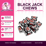 Traditional Black Jacks Aniseed Chews | Choose Weight | Individually Wrapped