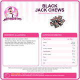 Traditional Black Jacks Aniseed Chews | Choose Weight | Individually Wrapped
