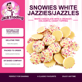 White Jazzies Snowies Snowdrops White Chocolate From 100G.