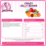 Crazy Jelly Beans | Assorted Fruit Flavour Jelly Beans | Choose Weight | Freshly Packed