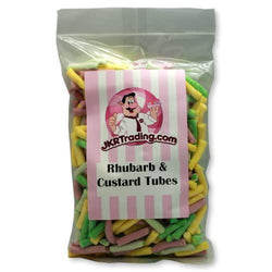 Rhubarb and Custard Tubes 500Gram Bag