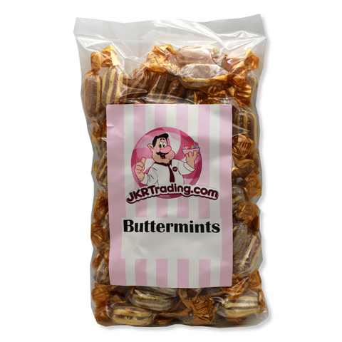 Buttermints 500Gram Bag Individually Wrapped Buttery Mint Flavoured Sweets