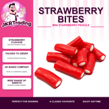 Mini Strawberry Pencils Candy Pieces With Fondant Centre From 100Grams