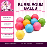 Bubblegum Balls Tutti Frutti Flavoured Multicoloured Bubblegum Balls