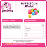 Bubblegum Balls Tutti Frutti Flavoured Multicoloured Bubblegum Balls