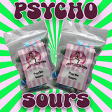 Psycho Sours Insanely Sour Boiled Sweets Mixed Fruits Mega Sour