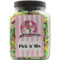 Rhubarb And Custard Tubes Pick N Mix 2KG Jar