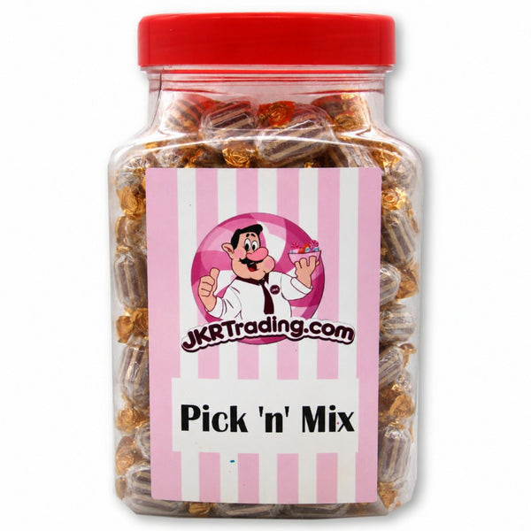 Old Fashioned Humbugs | Large Sweet Jar | Mint Boiled Sweets | Reusable PET Jar
