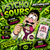 Psycho Sours Insanely Sour Boiled Sweets Mixed Fruits Mega Sour