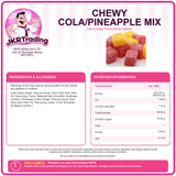 Chewy Centre Cola And Pineapple Cubes 1KG Sharebag