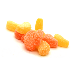 orange & lemon slices boiled sweets shaped as slices from 100grams