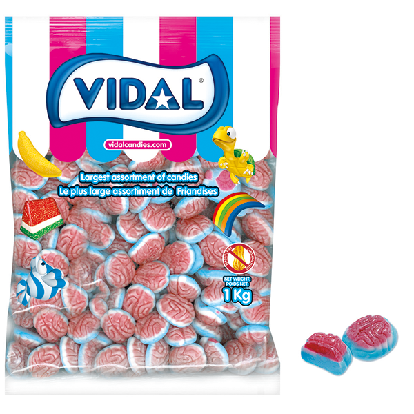 Vidal Jelly Brains 1KG Value Bag