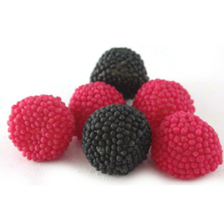 Black And Raspberry Berries Fruit Flavoured Jelly Sweets From 100Grams