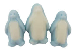 Christmas Penguins Blue and White Jelly Sweets from 100Grams