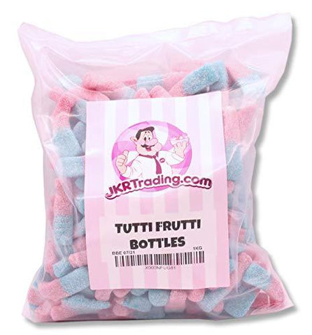 Tutti Frutti Bottles Fizzy Blues 1kg Value Bag Packed by JKR Trading