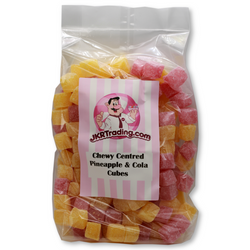 Chewy Centre Cola And Pineapple Cubes 1KG Sharebag