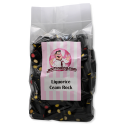 Liquorice Cream Rock 1KG Share Bag