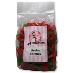 Double Cherries 1KG Share Bags Of Cherry Flavoured Jelly Sweets