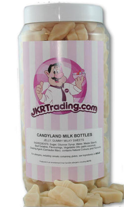 Milk Bottles Sweet Jar A Gift Jar Full Of Milk Bottles - JKR Trading