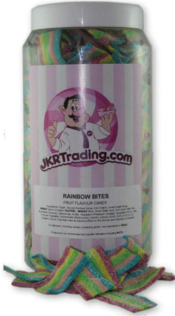 Rainbow Bites Sweet Jar A Gift Jar Full Of Rainbow Bites - JKR Trading