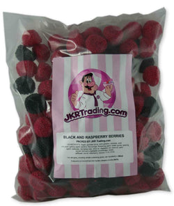 Black And Raspberry Berries 1kg Share Bag Of Fruit Flavoured Sweets