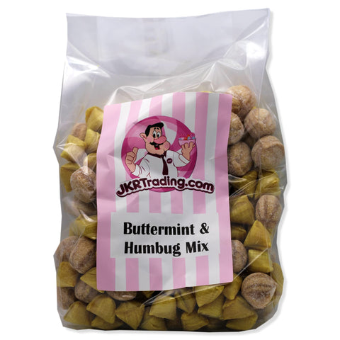 Buttermints And Humbugs Mix (Both With A Chewy Centre 1KG Sharebag