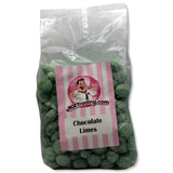 Chocolate Limes 1KG Sharebag Of Unwrapped Chocolate Lime Boiled Sweets