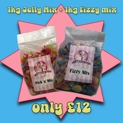 1KG Jelly And 1kg Fizzy Mix Mega Bundle